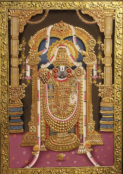 Tirupati Balaji Goldprägung Indien Asien von School Indian