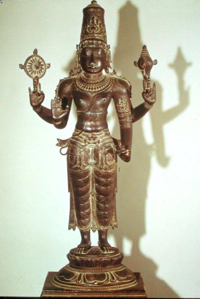 Vishnu, aus Südindien von School Indian