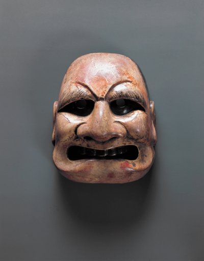 Theatermaske, Asuka- und Nara-Periode (552-794) von Japanese School