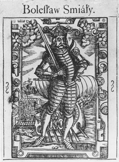 Boleslaw II. der Freigiebige (Gravur) von School Polish
