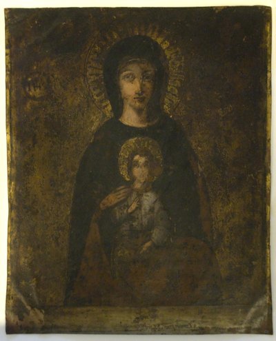 Kreuzigung (Madonna auf der Rückseite) von School Spanish