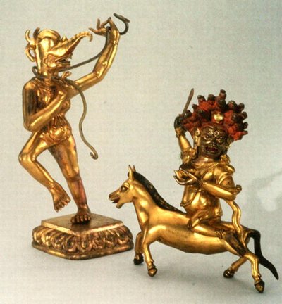 Makaravakitra und Sridevi von School Tibetan