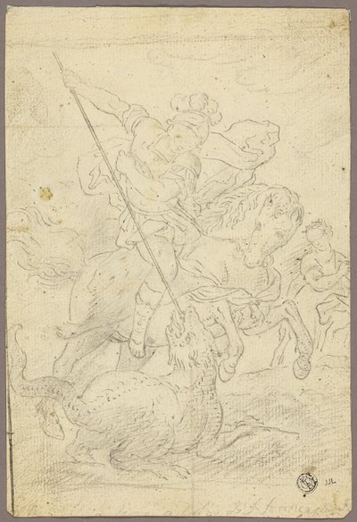 St. Georg und der Drache von School of Raphael