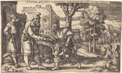 Abreise des verlorenen Sohnes von Sebald Beham