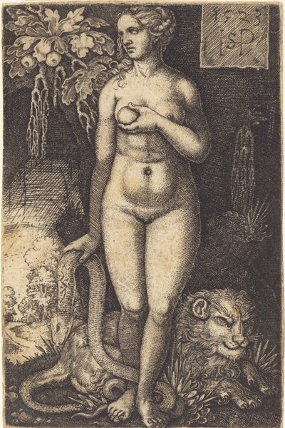 Eva stehend von Sebald Beham