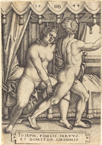 Joseph und die Frau des Potiphar von Sebald Beham