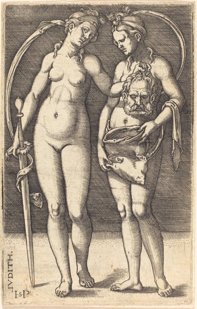 Judith und ihre Dienerin stehend von Sebald Beham