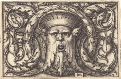 Ornament mit einer Maske von Sebald Beham