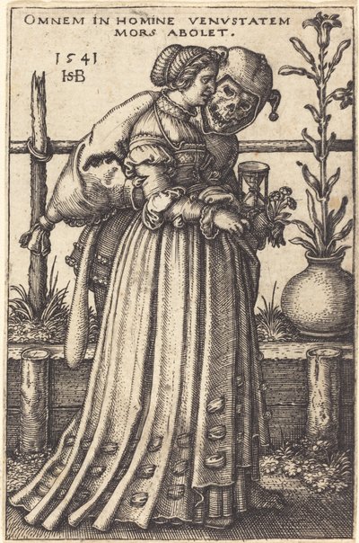 Die Dame und der Tod von Sebald Beham