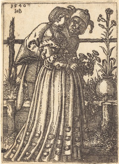 Die Dame und der Narr von Sebald Beham