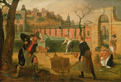 Gärtner bei der Arbeit von Sebastian Vrancx