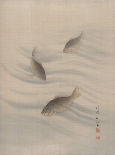 Fische schwimmen, ca. 1890-92 von Seki Shuko