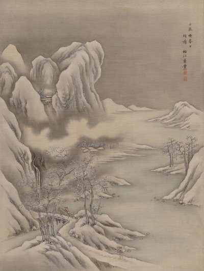 Winterszene, 1892 von Seki Shuko