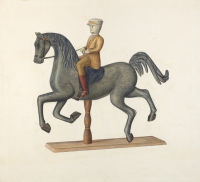 Pferd mit Reiter von Selma Sandler