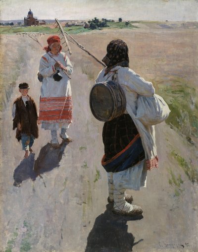 Zur Arbeit, 1895 von Sergei Arsenevich Vinogradov