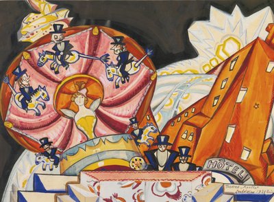 Le théâtre Apollo, Paris, 1921 von Sergei Yurievich Sudeykin