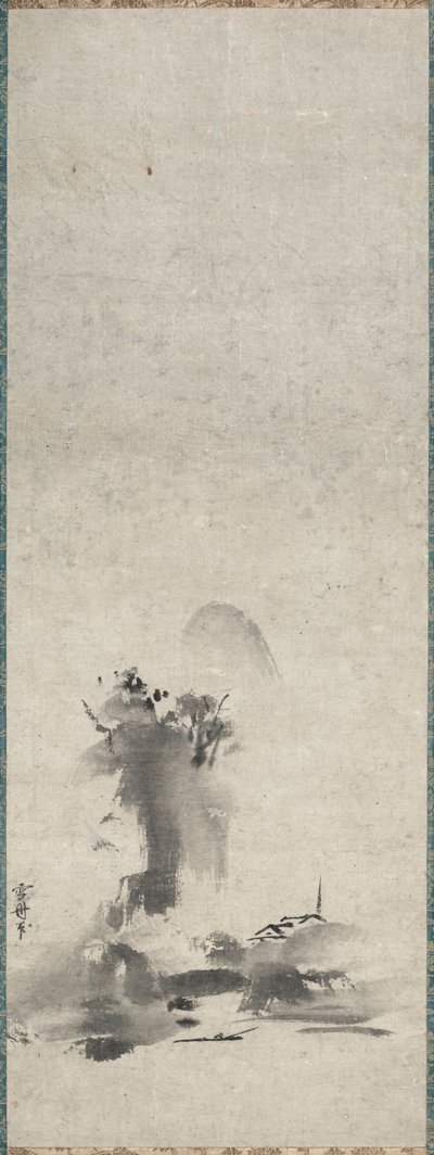 Haboku, gesprenkelte Tuschlandschaft von Sesshû Tôyô