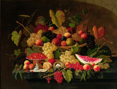 Stillleben mit Früchten von Severin Roesen