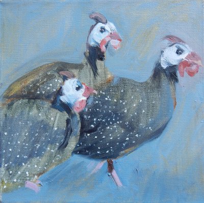 Perlhuhn Eins, 2014 von Sheri Gee