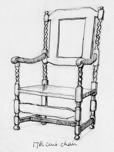 17. Jahrhundert Stuhl von Shirley Markham