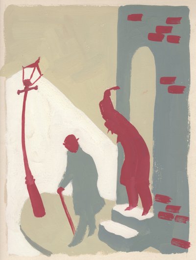 Hinterhalt in einer Gasse, um 1950 von Shirley Markham