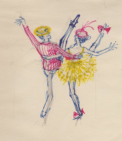 Tanzendes Paar, ca. 1950 von Shirley Markham