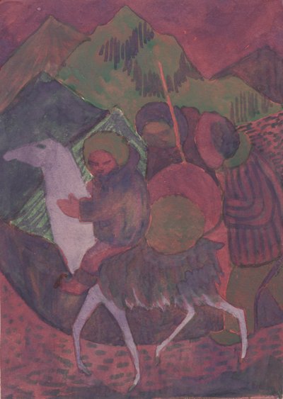 Figur auf einem Pferd, ca. 1950 von Shirley Markham