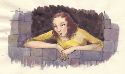 Griesgrämige Frau, ca. 1950 von Shirley Markham