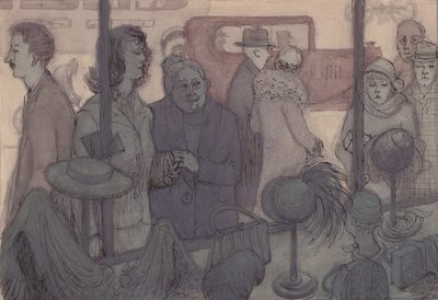 Schaufenster eines Hutgeschäfts, ca. 1952 von Shirley Markham