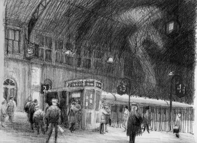 Bahnhof, 1951 von Shirley Markham