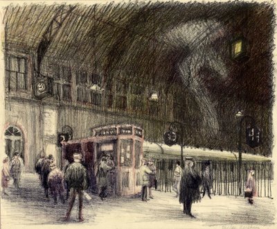 Bahnhof, 1951 von Shirley Markham