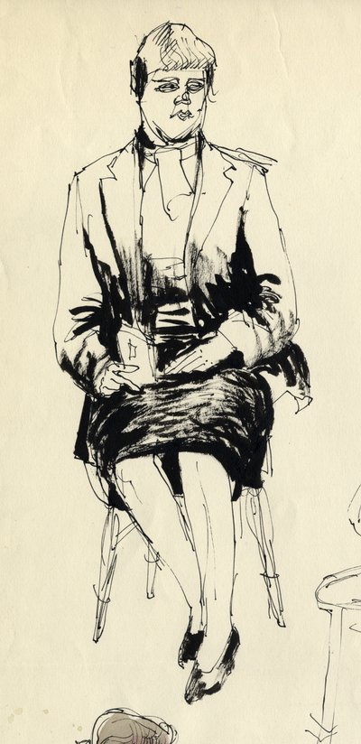 Sitzende Frau, 1953 von Shirley Markham
