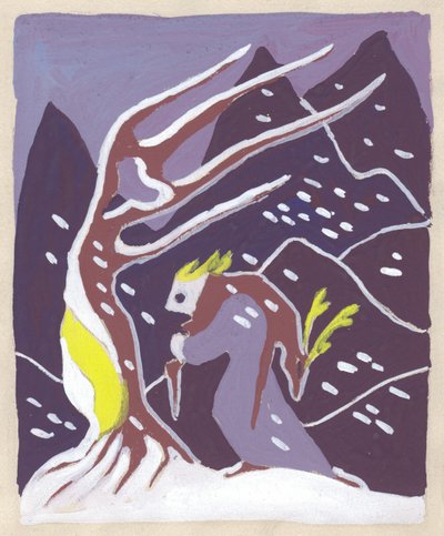 Winterstudie, ca. 1950 von Shirley Markham