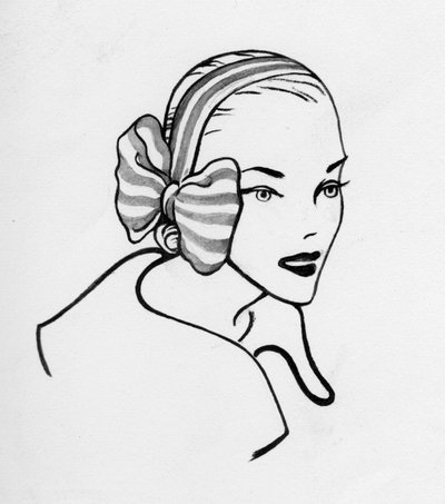 Frau mit Bogen, ca. 1950 von Shirley Markham