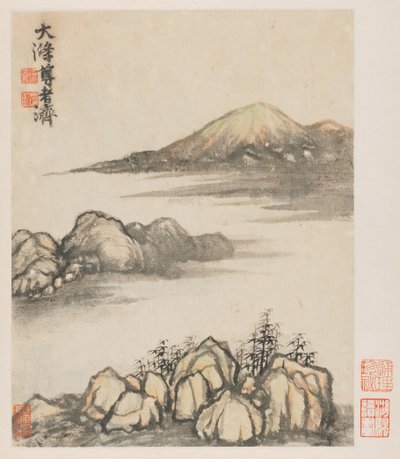 Erinnerungen an den Qinhuai-Fluss, 1642-1707 von Shitao