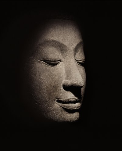 Buddhakopf aus der frühen Ayutthaya-Periode von Siamese School