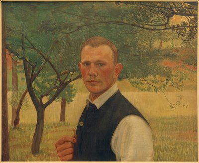 Selbstbildnis im Grünen von Siegfried von Leth