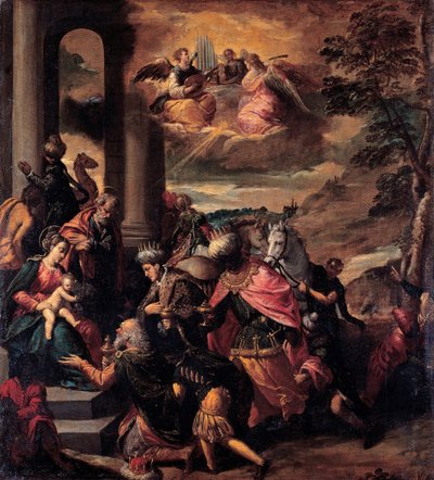 Die Anbetung der Könige, 1580 von Sigismondo Scarsellino