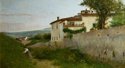 Blick auf Piagentina von Silvestro Lega