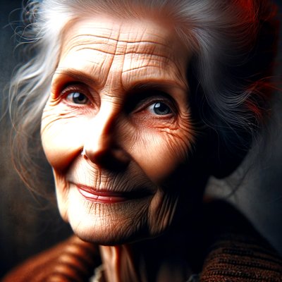 Ruth-"KI-geformte Lebensjahre: Porträts der Zeitlosigkeit" von Silvia Martini