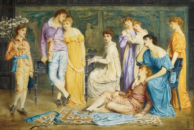 Ein Präludium von Bach, 1868 von Simeon Solomon