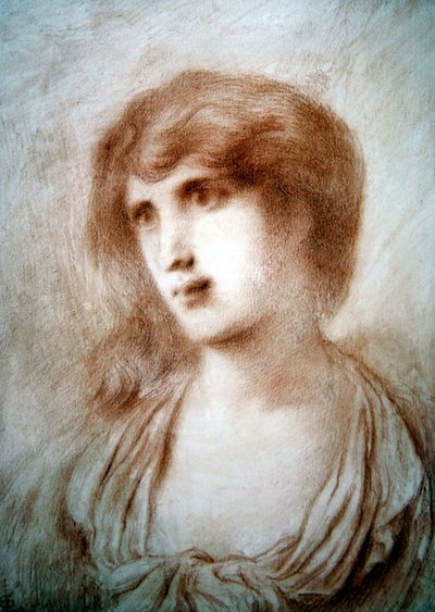 Kopf eines Mädchens von Simeon Solomon
