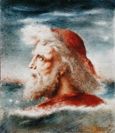 Kopf eines Mannes von Simeon Solomon