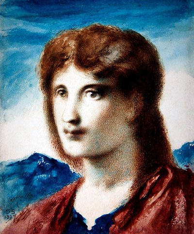 Kopf eines jungen Mannes von Simeon Solomon