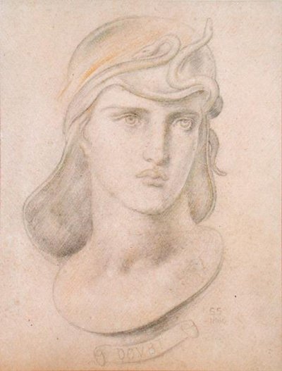 Studie eines idealen Kopfes von Simeon Solomon