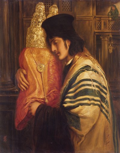 Junger Rabbi mit der Tora, 1871 von Simeon Solomon