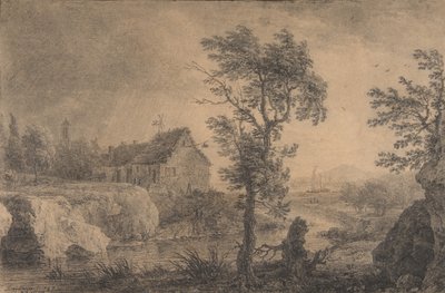 Die Biegung des Flusses, 1767 von Simon Mathurin Lantara