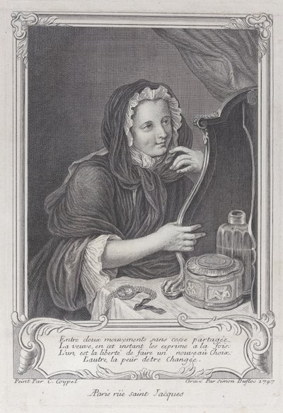 Die kokette Witwe von Simon Nicolas Duflos