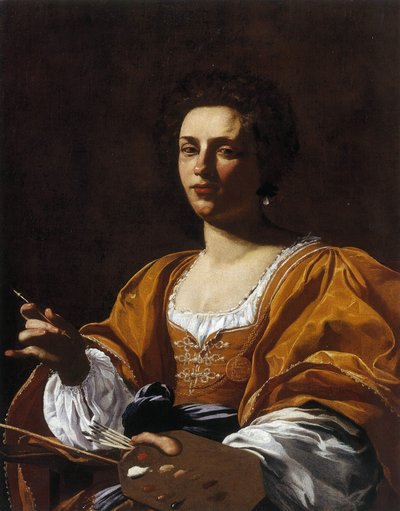 Porträt von Artemisia Gentileschi, 1623-1626 von Simon Vouet