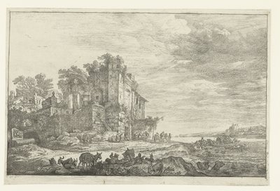 Die Herberge in einer Ruine von Simon de Vlieger
